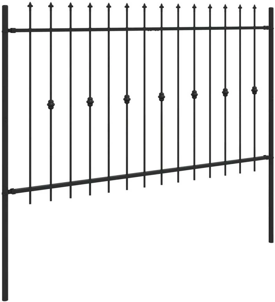 Spyruoklinė tvora ASTEN 200 x 166 cm Juoda