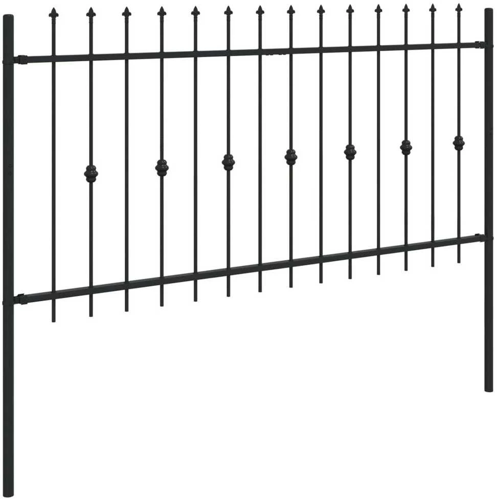Spyruoklinė tvora ASTEN 200 x 150 cm Juoda