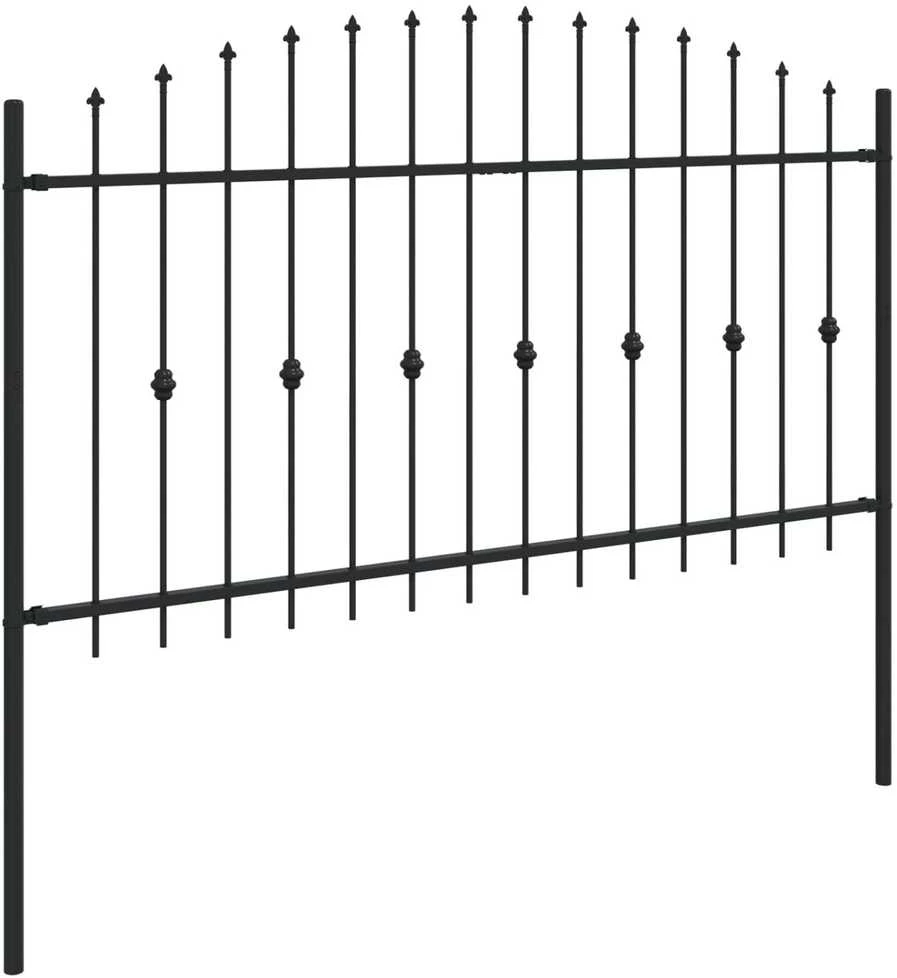 Spyruoklinė tvora ASTEN 200 x 150 cm Juoda