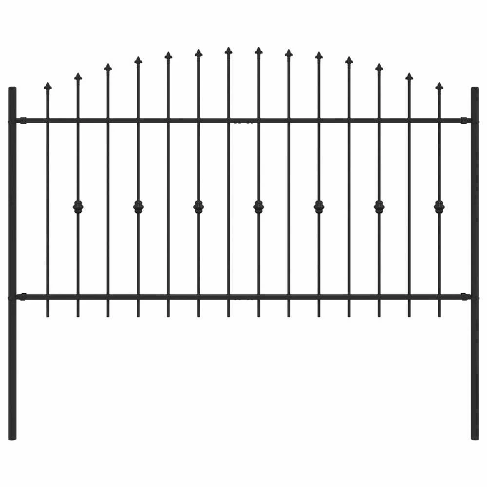 Spyruoklinė tvora ASTEN 200 x 150 cm Juoda