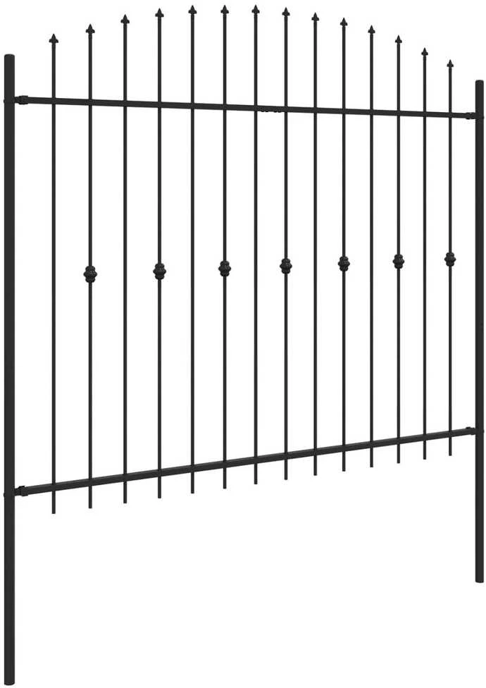 Spyruoklinė tvora ASTEN 200 x 200 cm Juoda