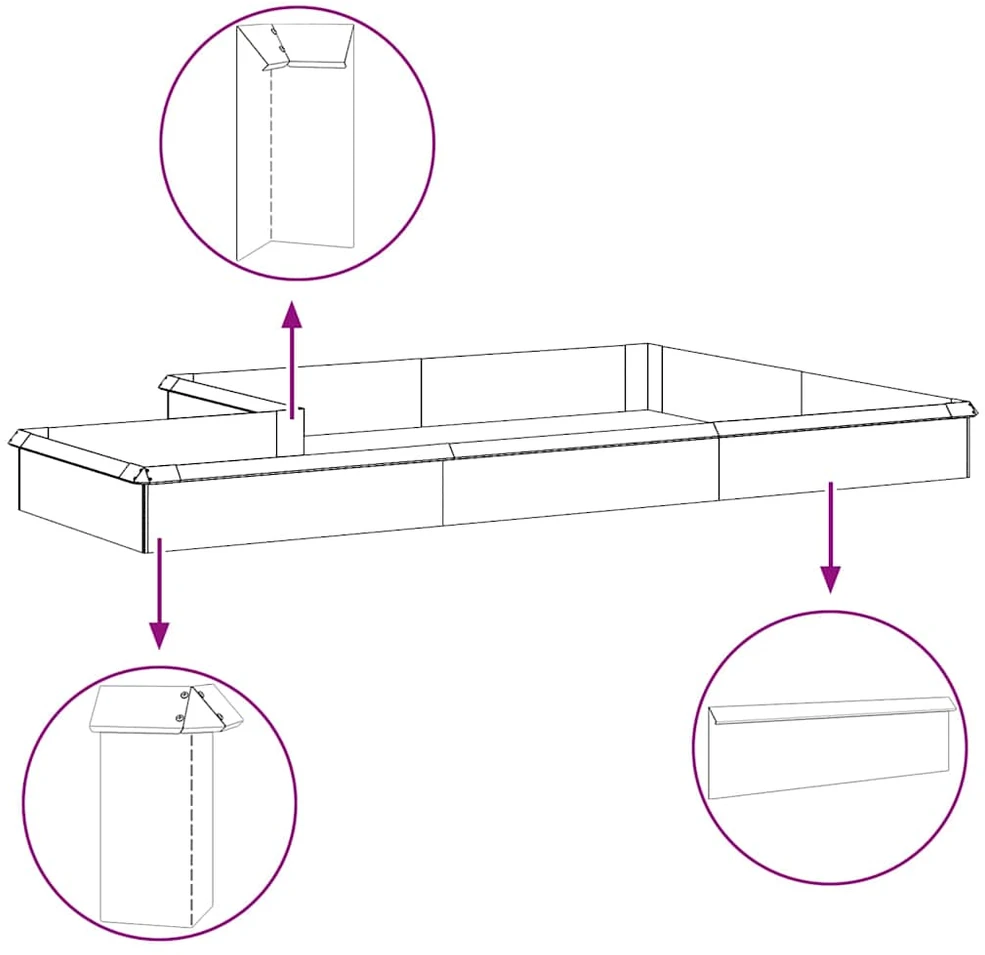 Sraigių tvora 16 vnt. 50 x 3,5 x 25 cm Nerūdijantis plienas