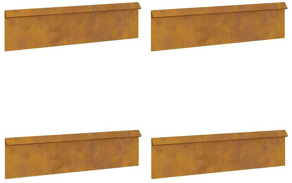 Sraigių tvora 4 vnt. 100 x 3,5 x 25 cm Rūdijanti