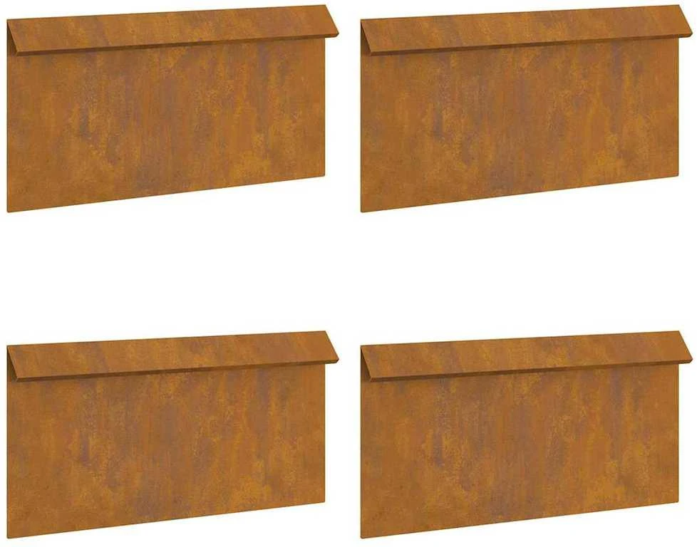 Sraigių tvora 4 vnt. 50 x 3,5 x 25 cm Rūdijanti