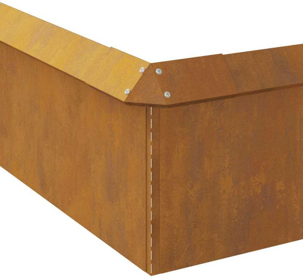 Sraigių tvoros 20 vnt. 100 x 3,5 x 25 cm Rūdijanti