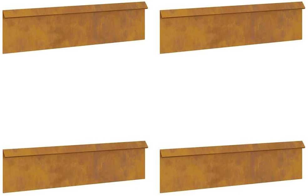 Sraigių tvoros 8 vnt. 100 x 3,5 x 25 cm Rūdijanti