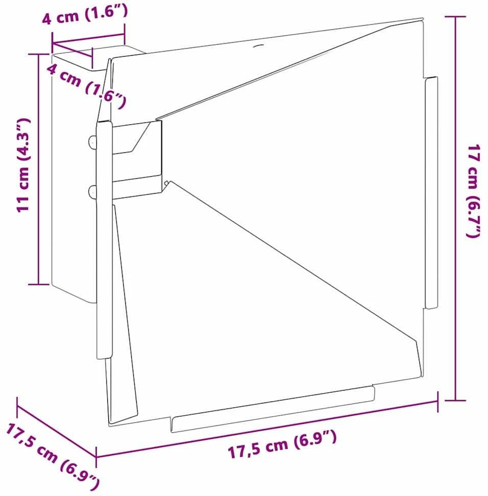 Šratų gaudyklė Juoda 17.5 x 17.5 x 17 cm Plienas