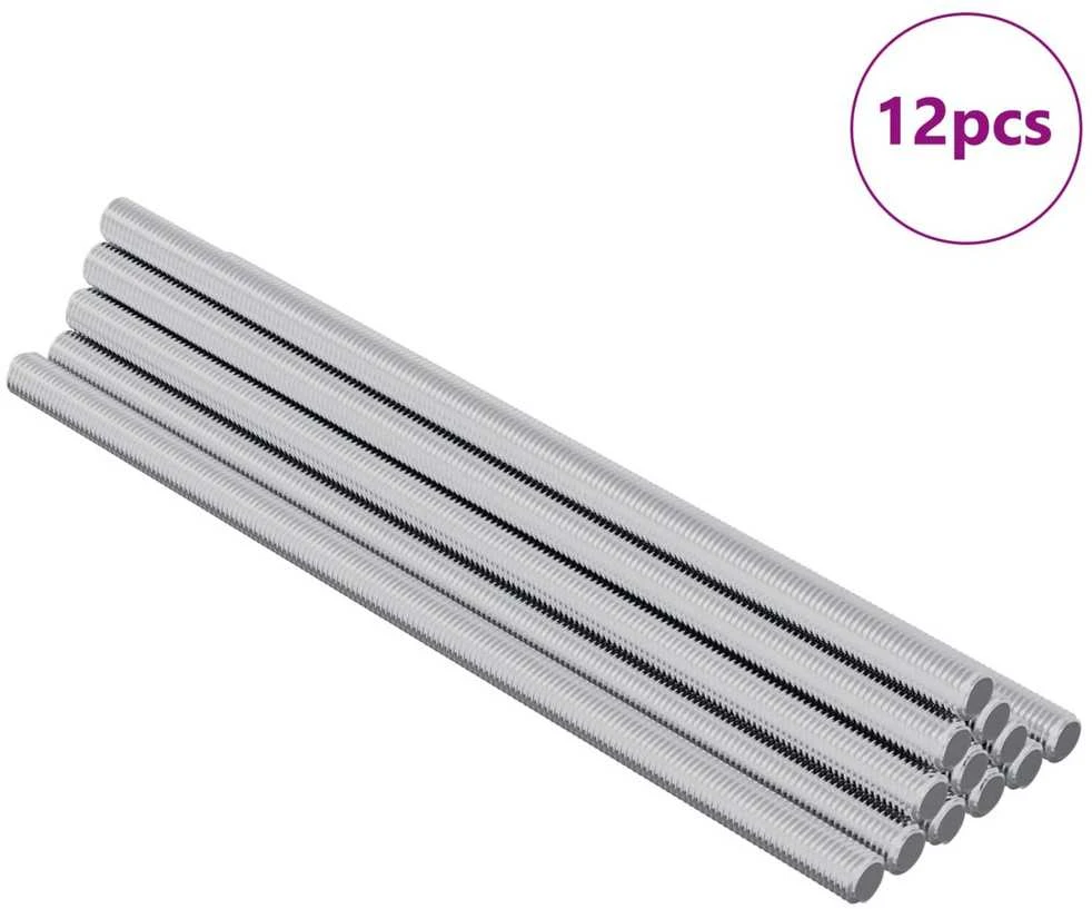Srieginis strypas 12 vnt. Sidabrinė 6 x 135 mm Plienas
