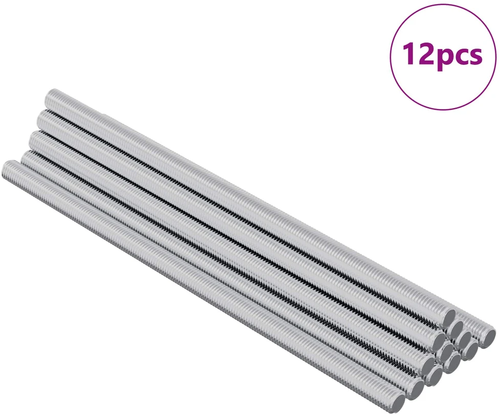 Srieginis strypas 12 vnt. Sidabrinė 6 x 135 mm Plienas