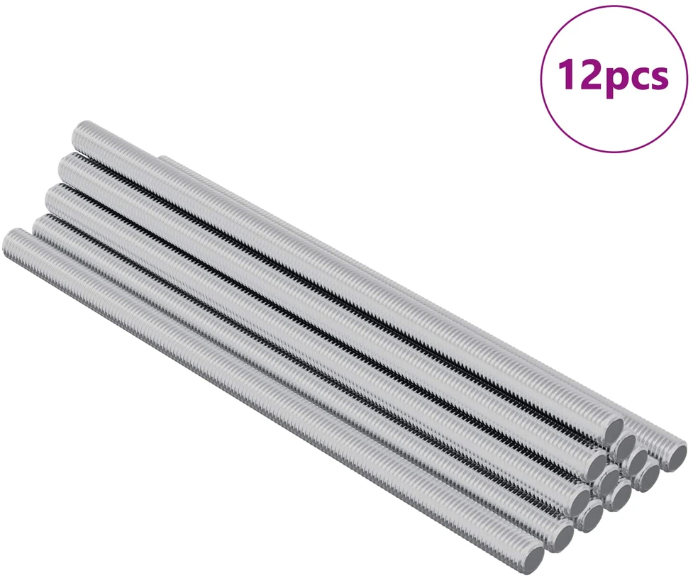 Srieginis strypas 12 vnt. Sidabrinė 6 x 120 mm Plienas