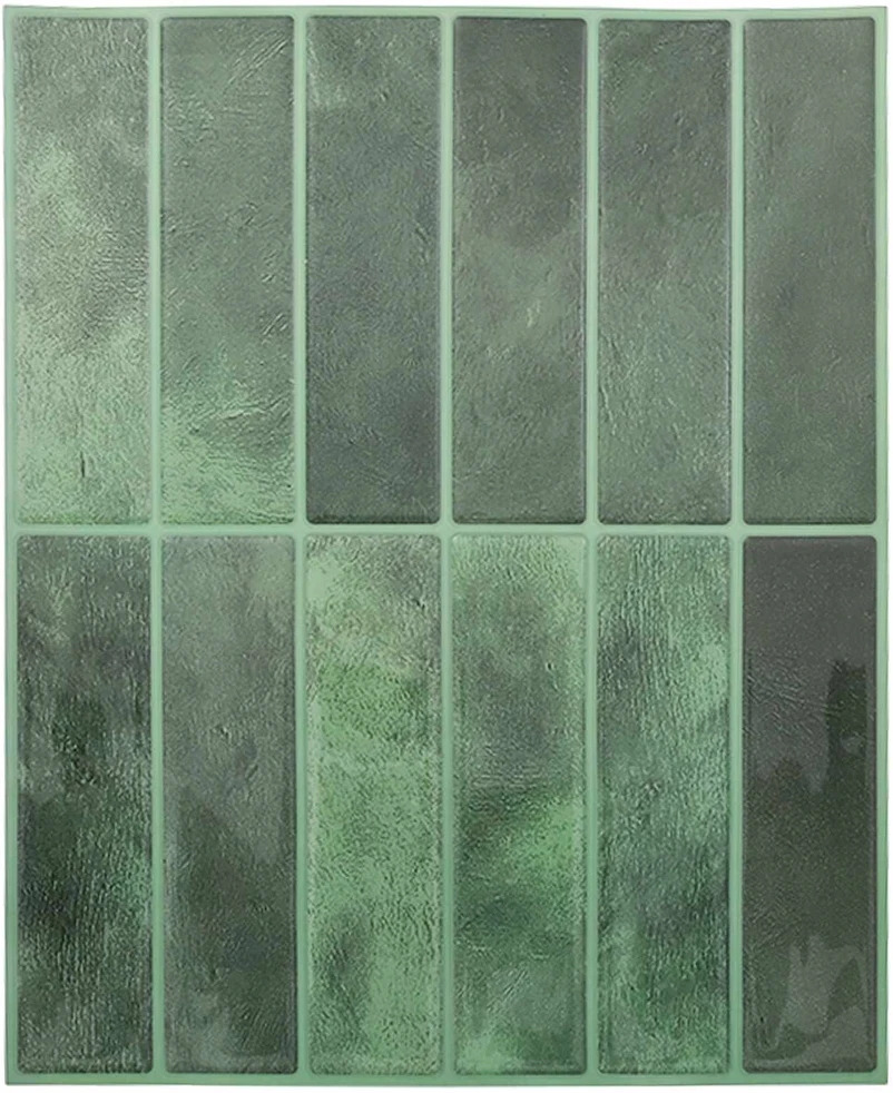 Stačiakampė plytelė 10 vnt. Tamsiai žalia 29 x 23 x 0,08 cm