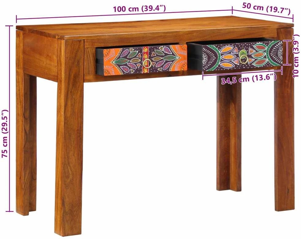 Rašomasis stalas Ruda 100 x 50 x 75 cm