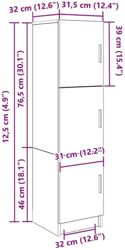 Stalas Juodas ąžuolas 133.5 x 50 x 124 cm 2 vnt.