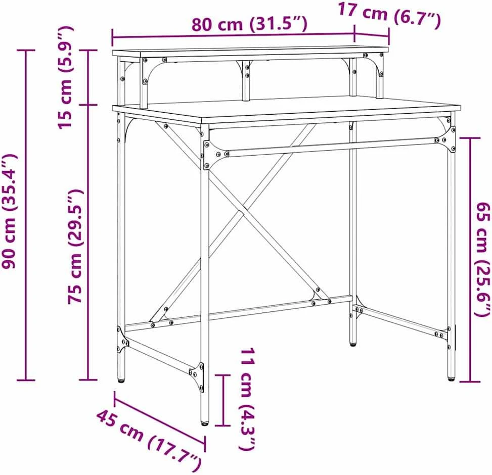 Stalas Amatininkų ąžuolas 80 x 50 x 90 cm Apdirbta mediena
