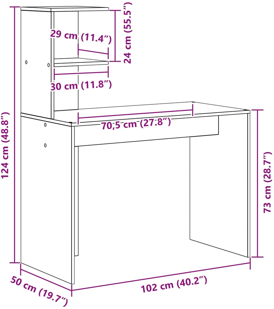 Stalas Balta 133.5 x 50 x 124 cm 2 vnt.