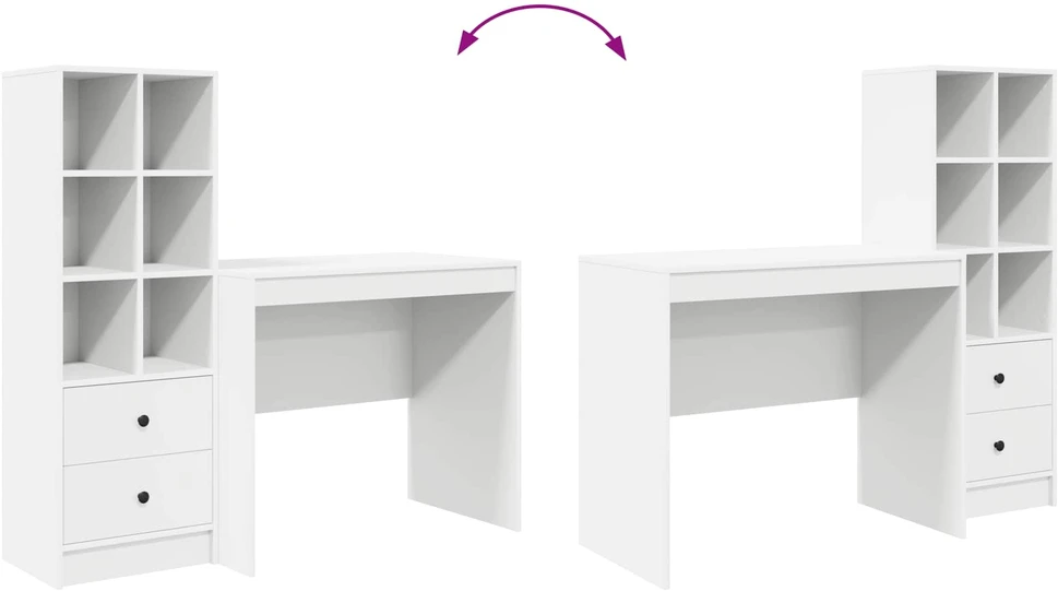 Stalas Balta 135,5 x 50 x 127 cm 2 vnt.