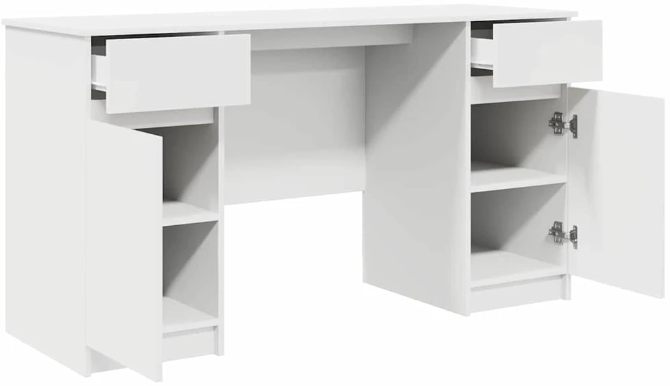 Stalas Balta Apdirbta mediena 140 x 49 x 76 cm