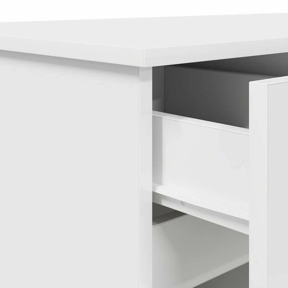 Stalas Balta Apdirbta mediena 140 x 49 x 76 cm