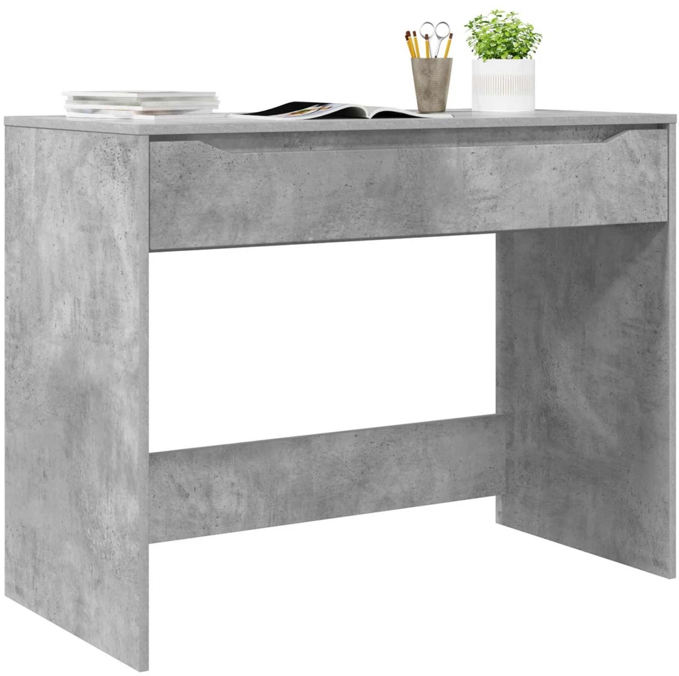 Stalas Betono Pilka 100 x 50 x 78 cm Dirbtinė mediena