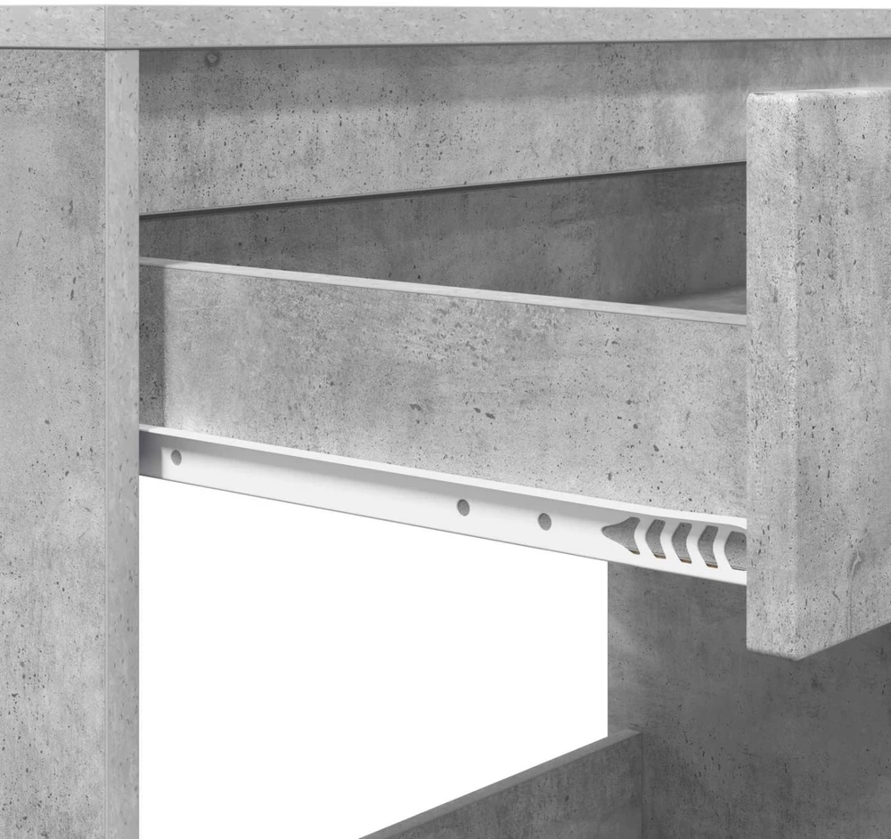 Stalas Betono Pilka 100 x 50 x 78 cm Dirbtinė mediena