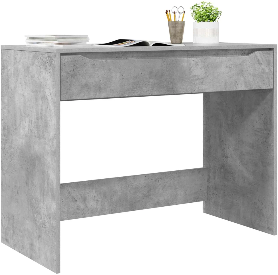 Stalas Betono Pilka 100 x 50 x 78 cm Dirbtinė mediena