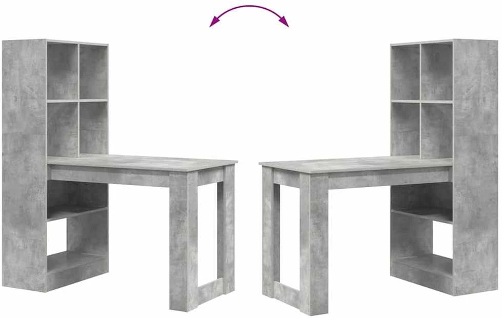 Stalas Betono pilka Apdirbta mediena 122 x 67 x 145 cm