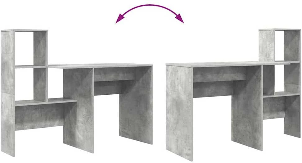 Stalas Betono pilka Apdirbta mediena 131,5 x 50 x 106,5 cm