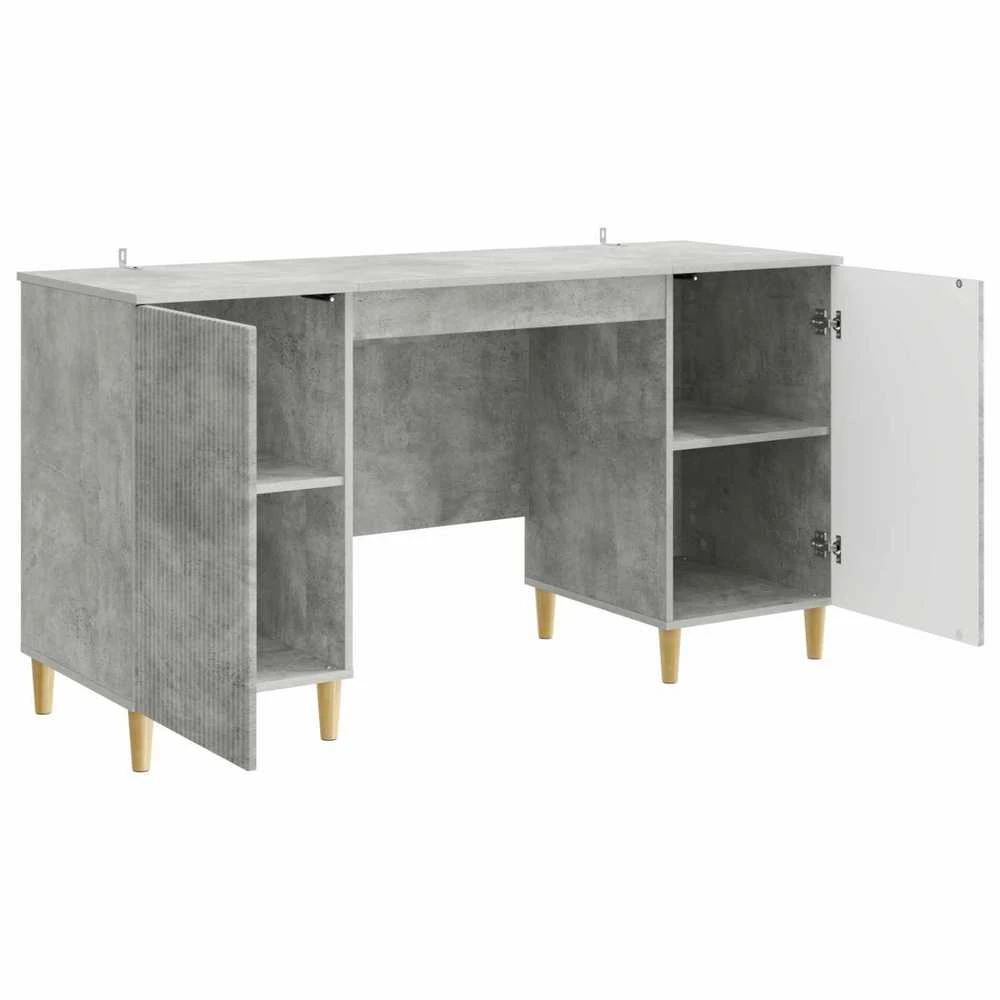 Stalas Betono pilka 142,5 x 50 x 75 cm Apdirbta mediena