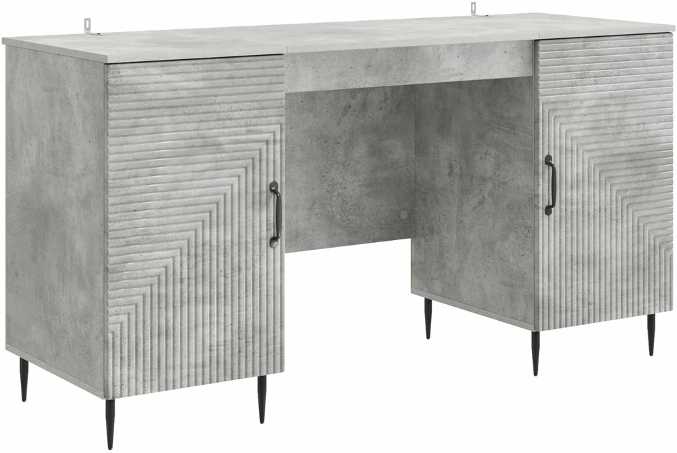 Stalas Betono pilka 142,5 x 50 x 75 cm Apdirbta mediena