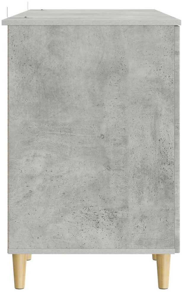 Stalas Betono pilka 142,5 x 50 x 75 cm Apdirbta mediena