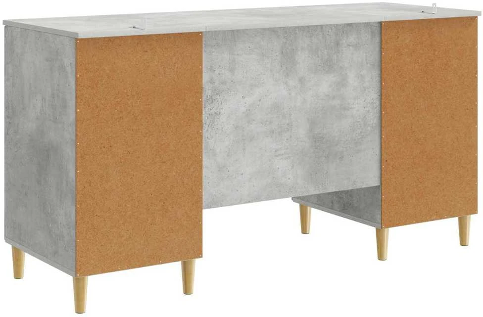Stalas Betono pilka 142,5 x 50 x 75 cm Apdirbta mediena