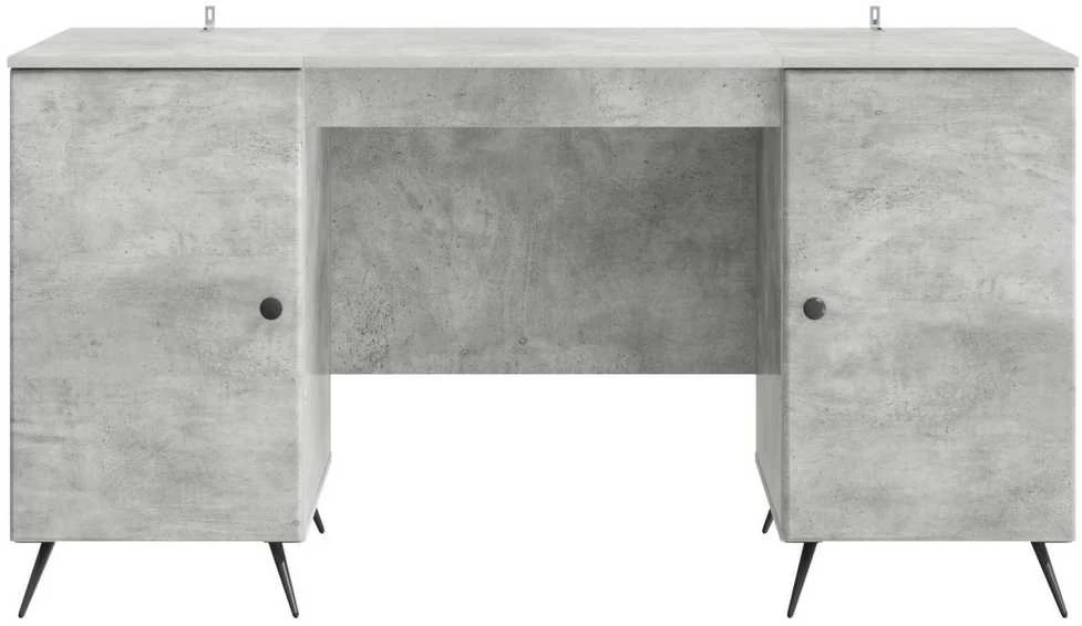 Stalas Betono pilka 142,5 x 50 x 75 cm Apdirbta mediena
