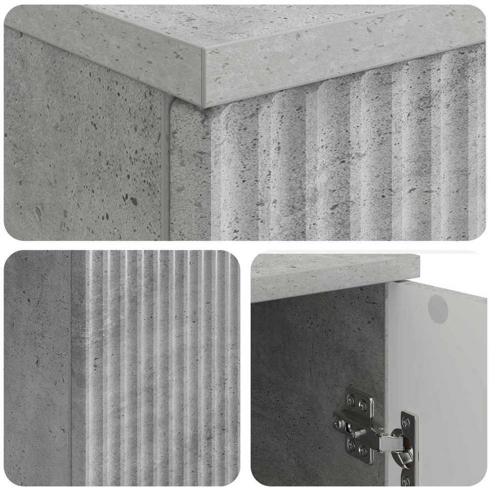 Stalas Betono pilka 142,5 x 50 x 75 cm Apdirbta mediena