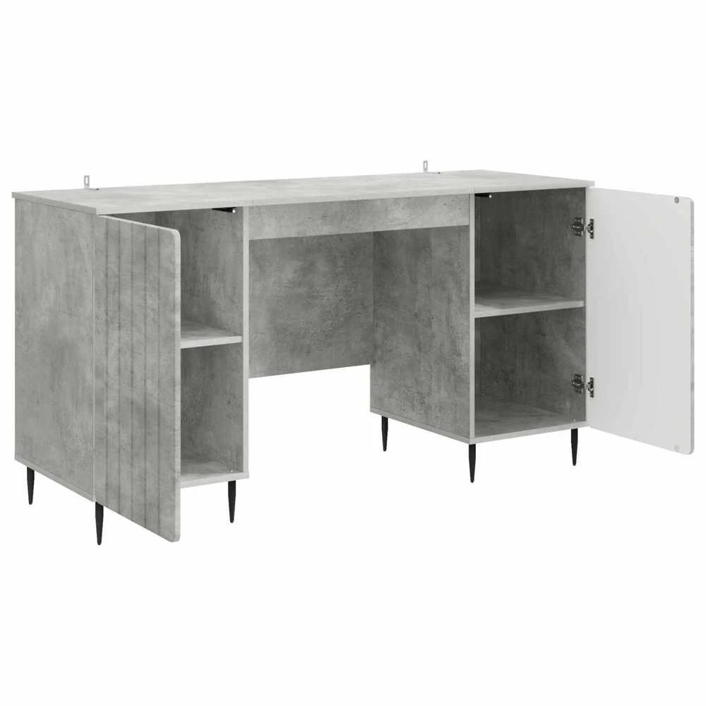 Stalas Betono pilka 142,5 x 50 x 75 cm Apdirbta mediena
