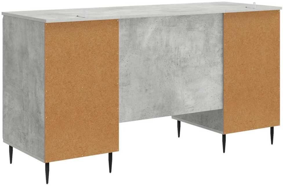 Stalas Betono pilka 142,5 x 50 x 75 cm Apdirbta mediena
