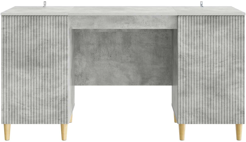 Stalas Betono pilka 142,5 x 50 x 75 cm Apdirbta mediena