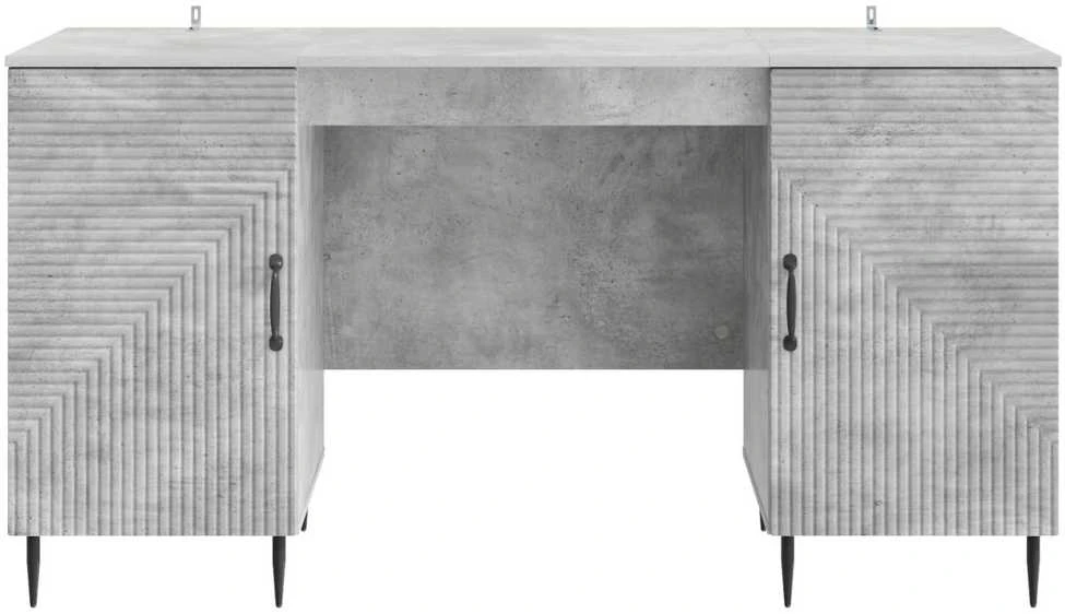 Stalas Betono pilka 142,5 x 50 x 75 cm Apdirbta mediena