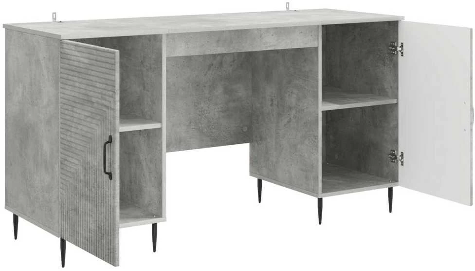 Stalas Betono pilka 142,5 x 50 x 75 cm Apdirbta mediena