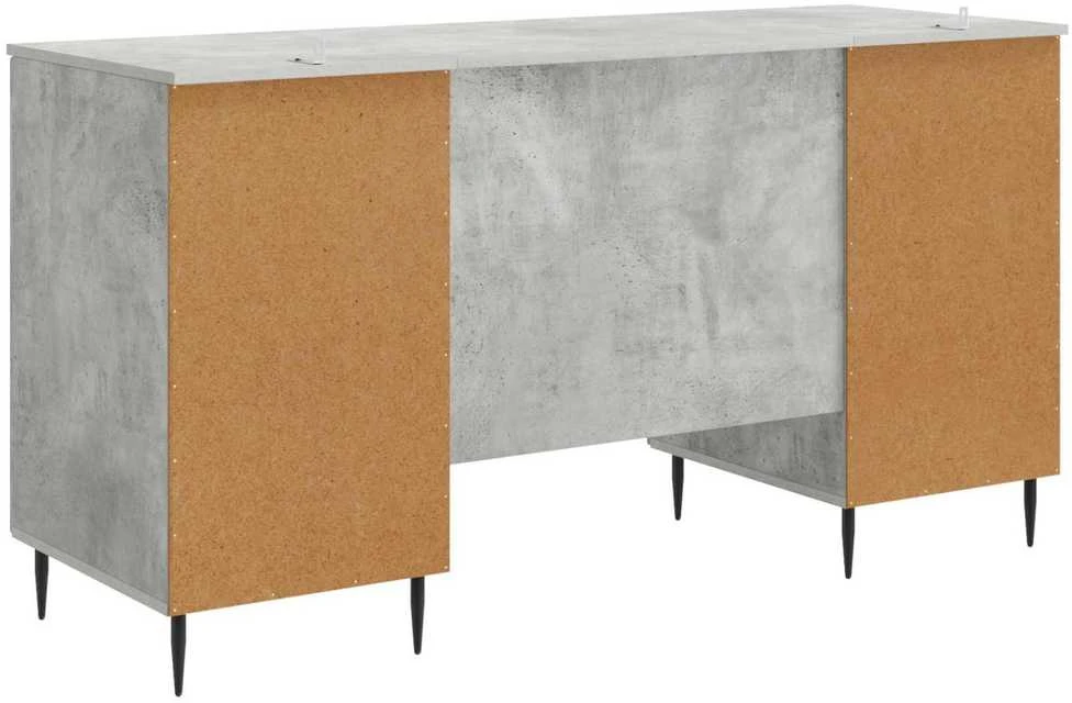 Stalas Betono pilka 142,5 x 50 x 75 cm Apdirbta mediena