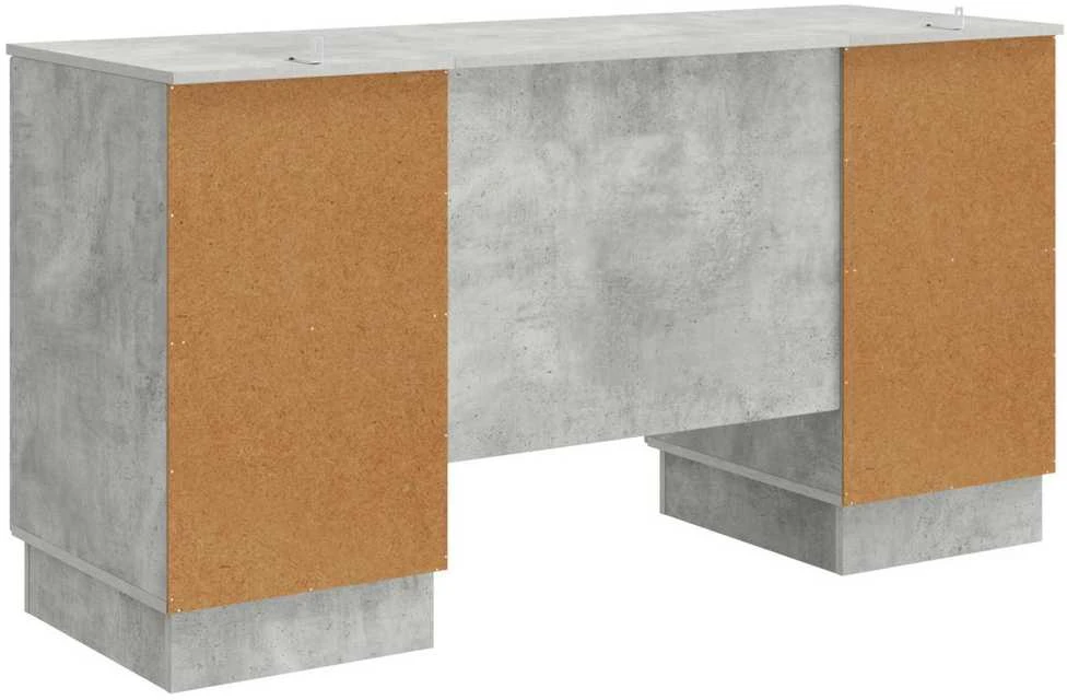 Stalas Betono pilka 142,5 x 50 x 75 cm Apdirbta mediena