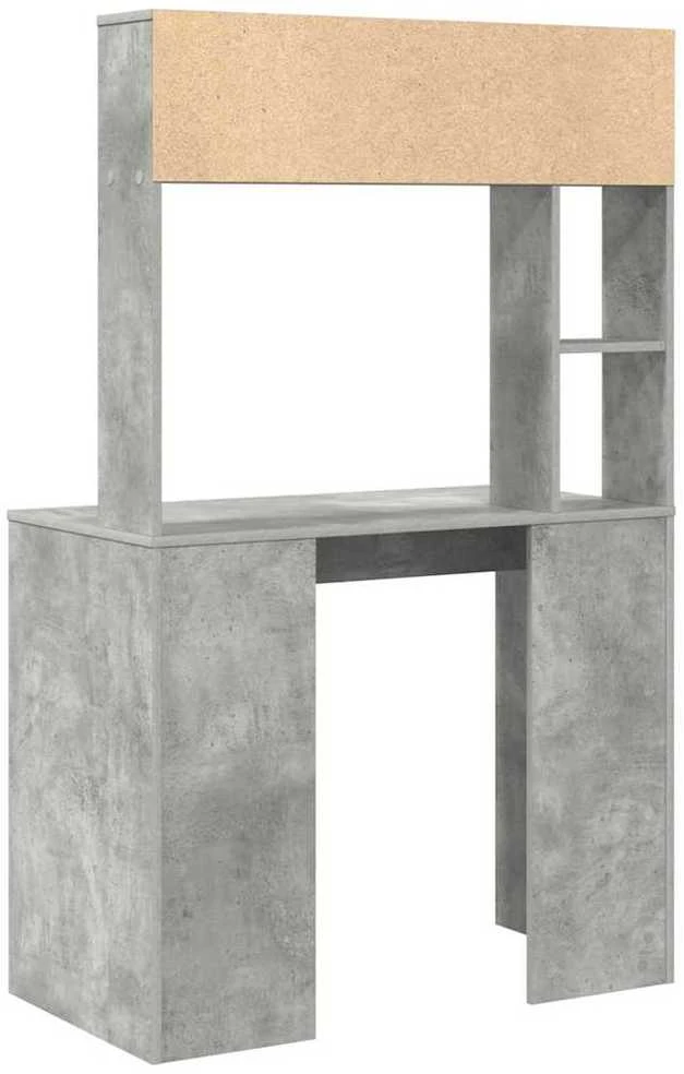 Stalas Betono pilka 91 x 50 x 149 cm Apdirbta mediena