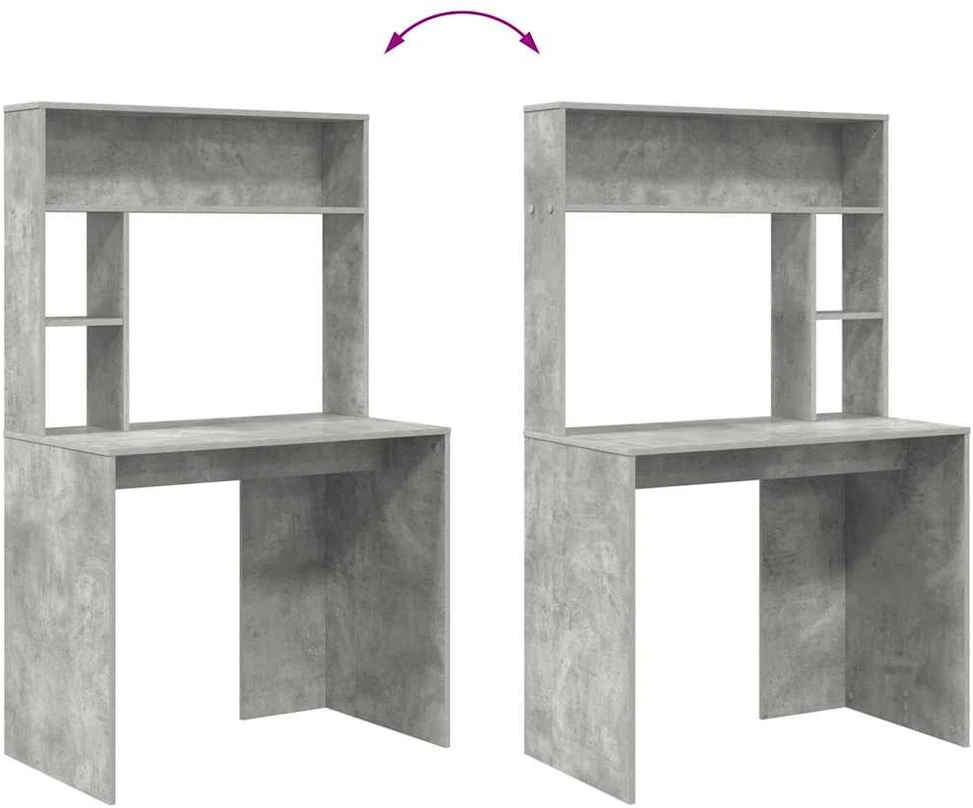 Stalas Betono pilka 91 x 50 x 149 cm Apdirbta mediena