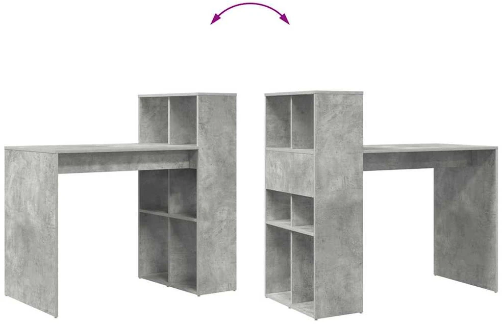 Stalas Betono pilka Apdirbta mediena 108 x 55 x 103.5 cm