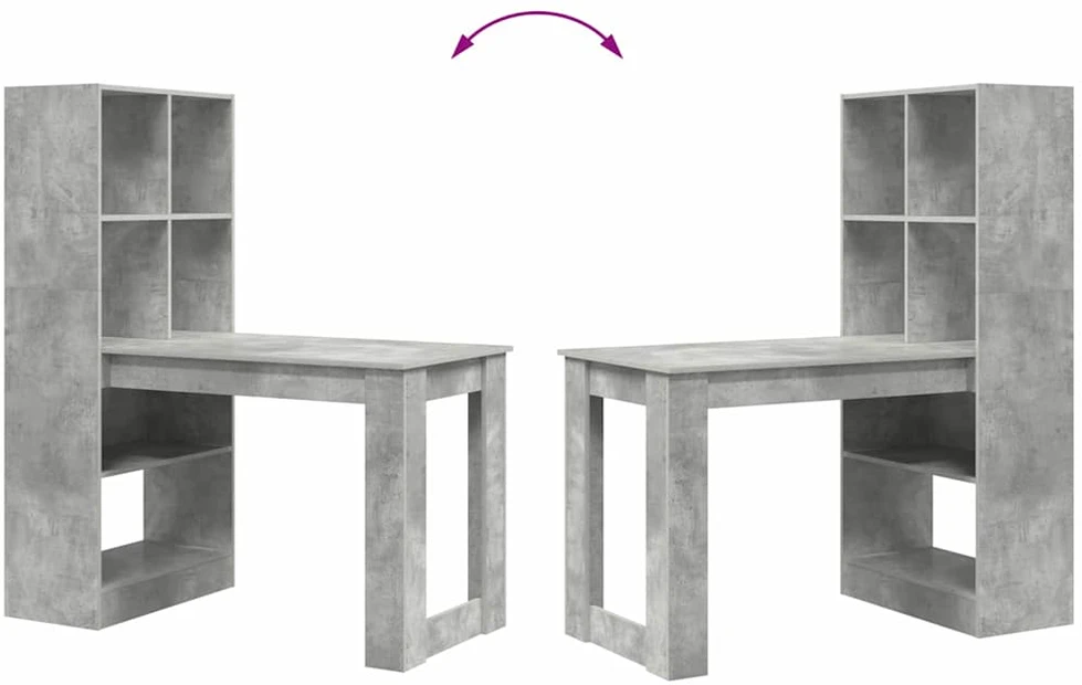 Stalas Betono pilka Apdirbta mediena 122 x 67 x 145 cm