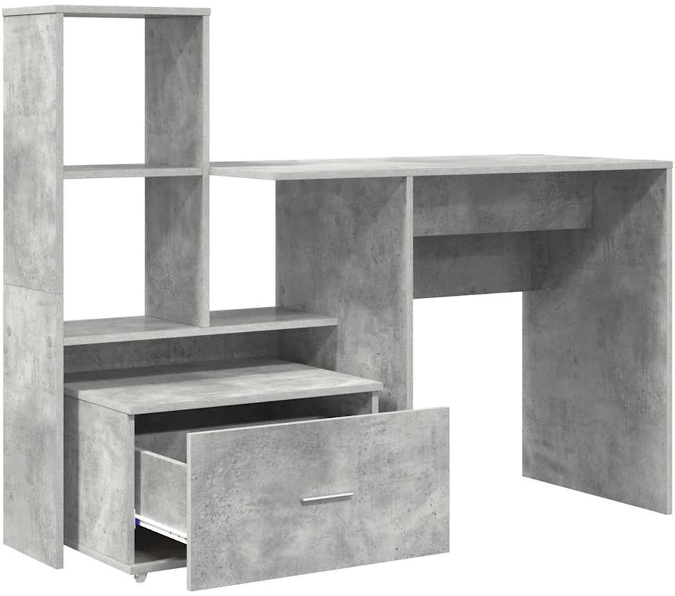 Stalas Betono pilka Apdirbta mediena 131,5 x 50 x 106,5 cm