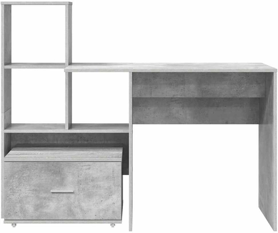 Stalas Betono pilka Apdirbta mediena 131,5 x 50 x 106,5 cm