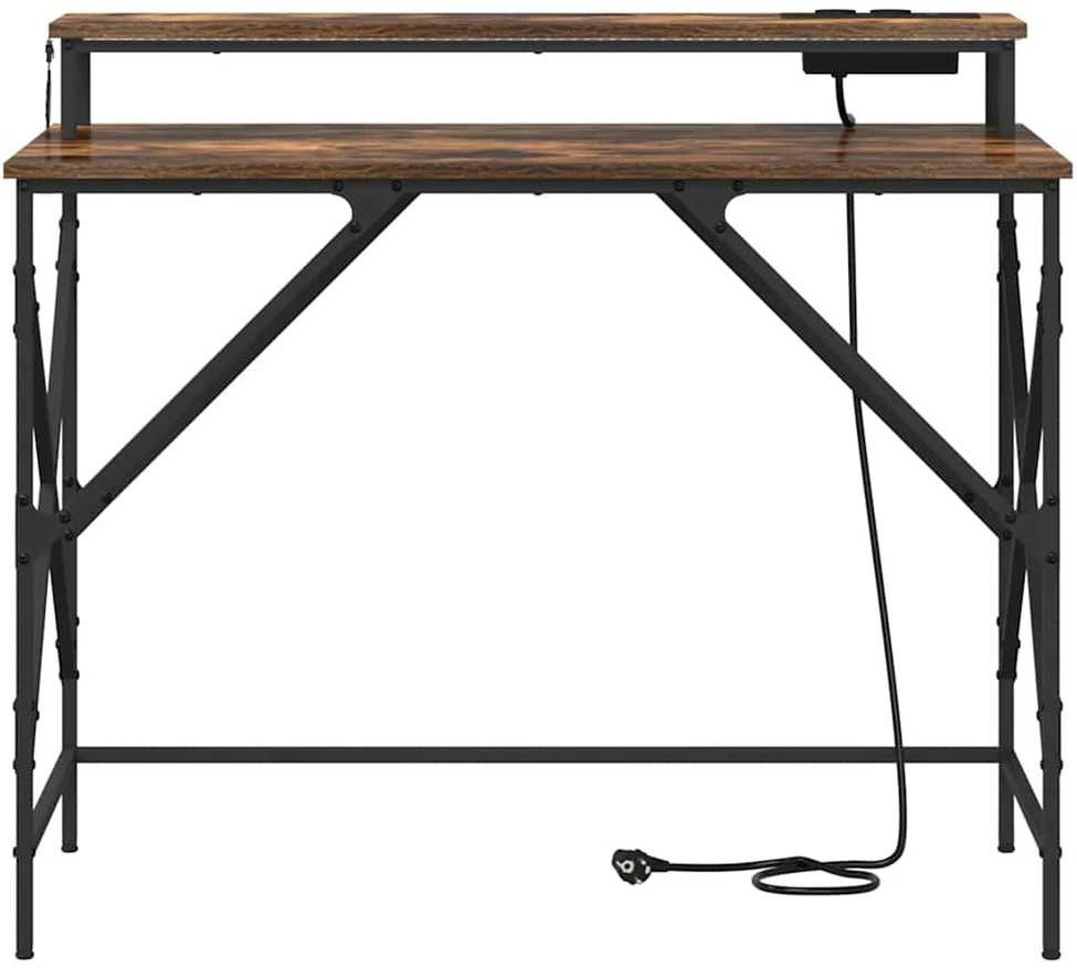 Stalas Rūkyta ąžuolas 100 x 50 x 86,5 cm Apdirbta mediena