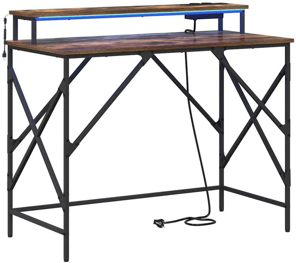 Stalas Rūkyta ąžuolas 100 x 50 x 86,5 cm Apdirbta mediena