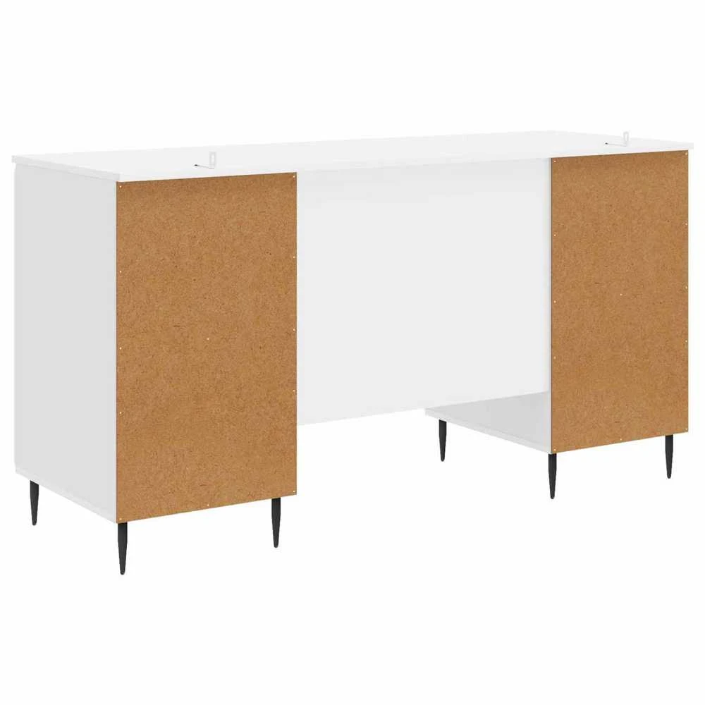 Stalas Itin blizgi balta 142,5 x 50 x 75 cm Apdirbta mediena