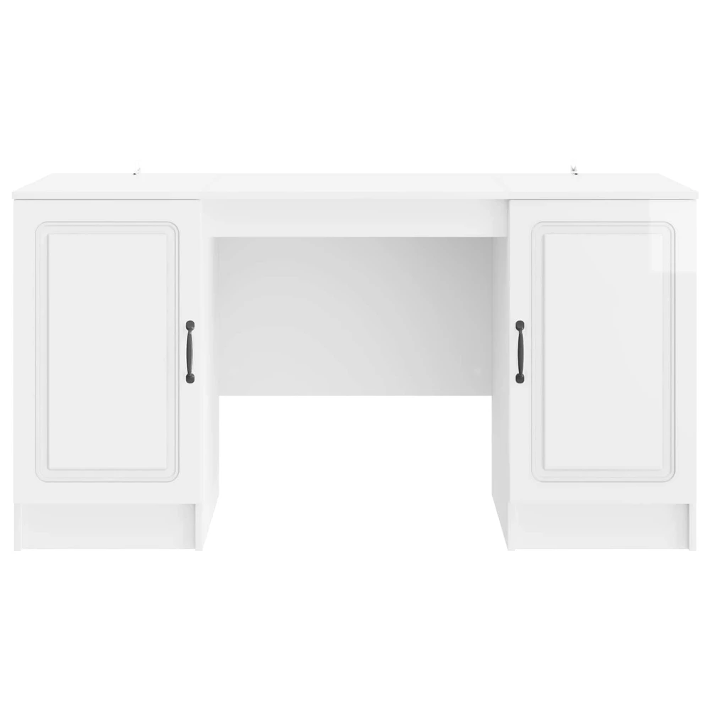 Stalas Itin blizgi balta 142,5 x 50 x 75 cm Apdirbta mediena